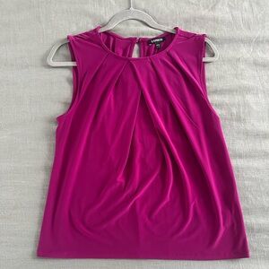 Express Fuchsia Sleeveless Blouse